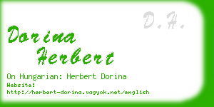 dorina herbert business card